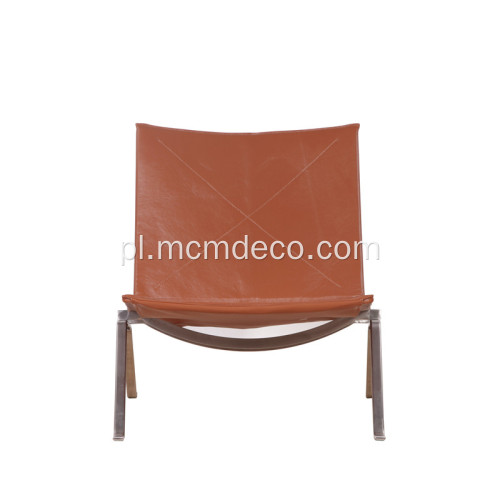 Replika krzesła skórzanego Lounge Poul Kjarholm PK22